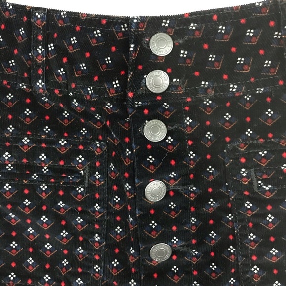 Free People Joanie Patterned Corduroy Mini Skirt - Picture 5 of 8